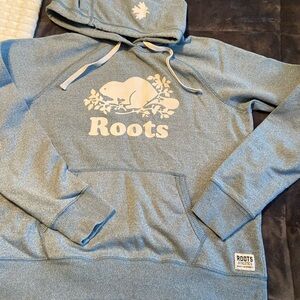 Roots Blue Hoodie with Logo